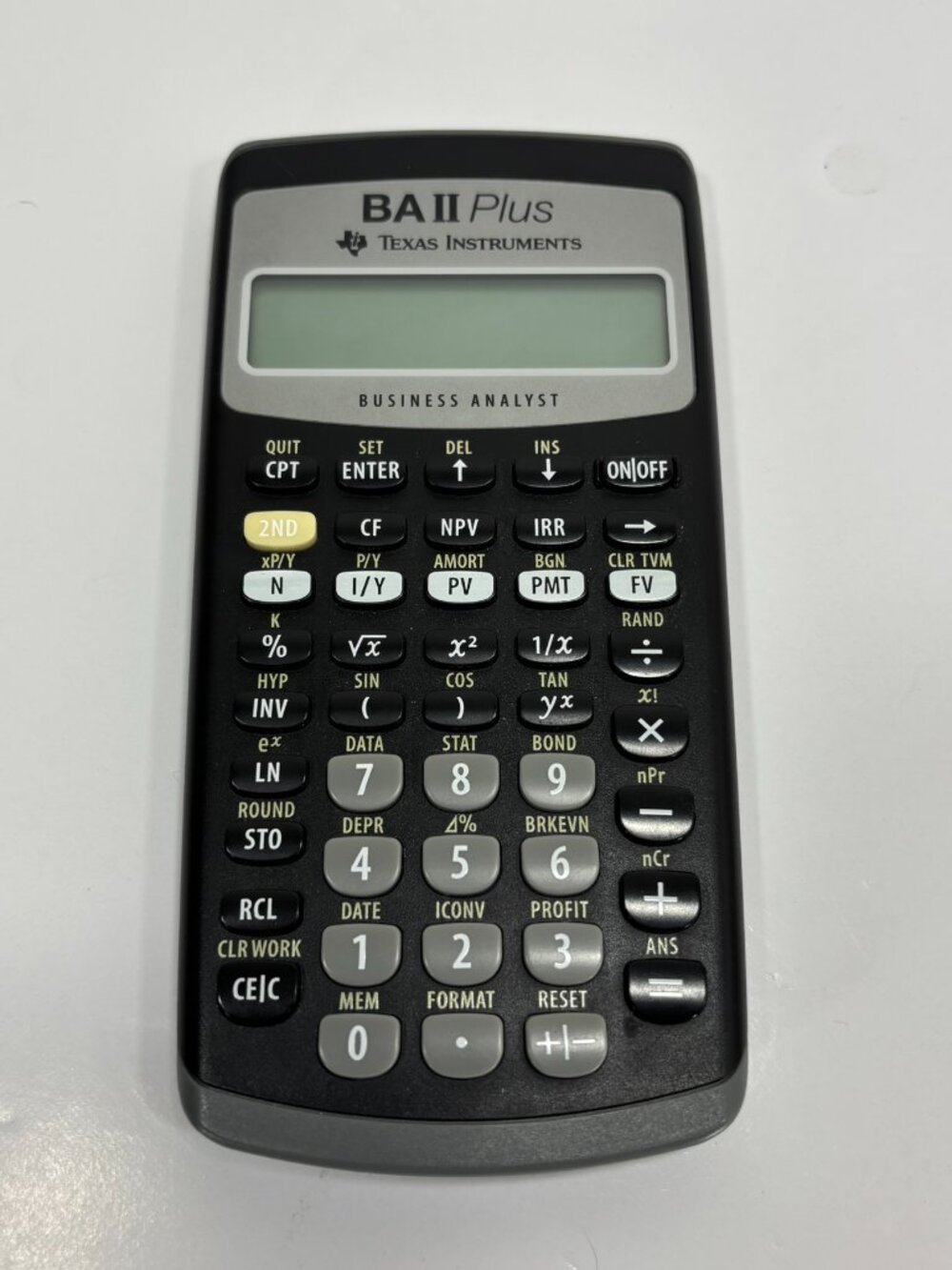 Texas Instruments BAII Plus Business Analyst Calculator - TESTED - Picture 2 of 3